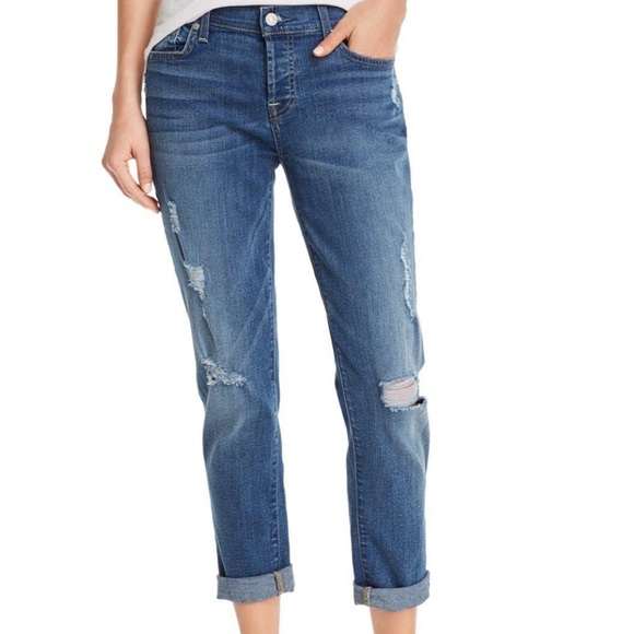 7 For All Mankind Denim - 7 For All Mankind | Josefina Skinny Boyfriend Jean Distressed Button Fly Size 30